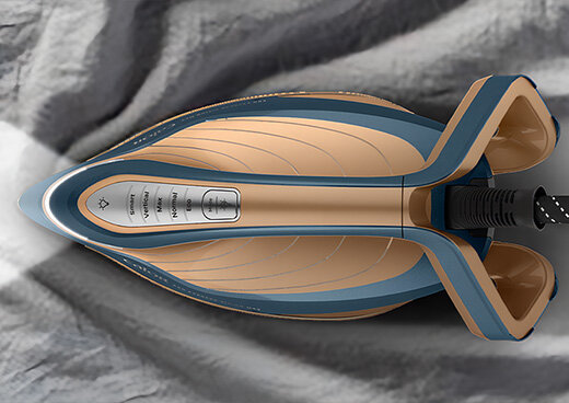 Widok z góry na generator pary GV9920 z widocznymi przyciskami trybów pracy.