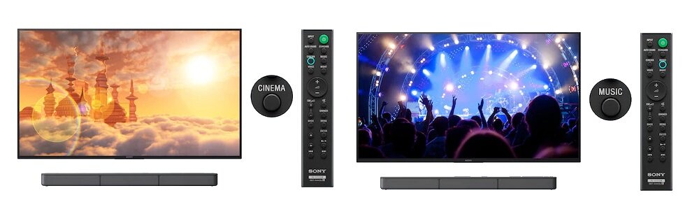 Soundbar SONY HT-S20R - tryby 