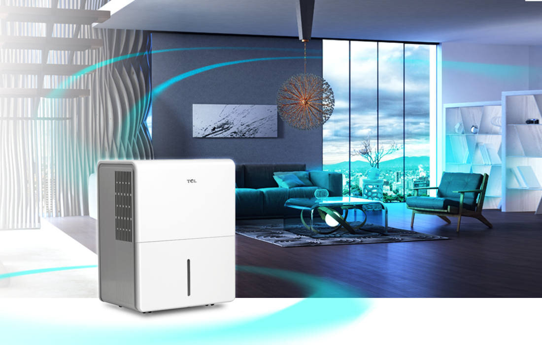 Osuszacz TCL DEM25EB Komfort oraz przeznaczenie zaledwie 45 dB