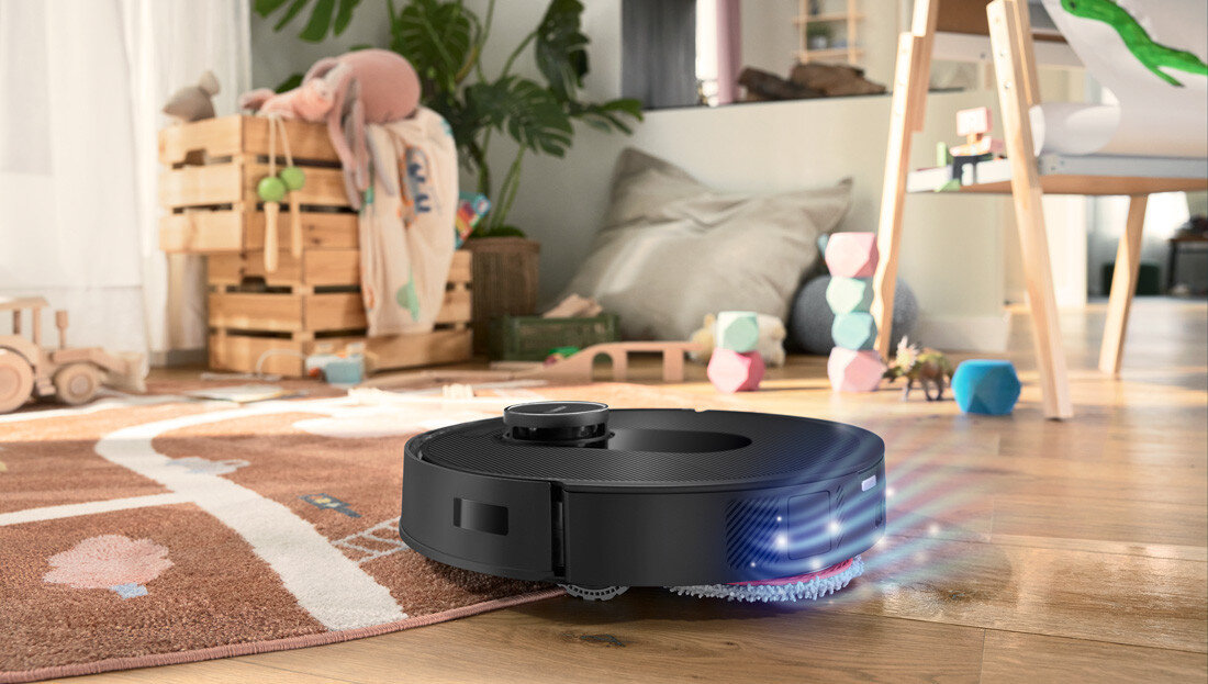 Robot sprzątający BOSCH BCRDW3BAB Filtracja powietrza ochrona zarazki bakterie wirusy cząsteczki wielkość filtr końcowy Dodatkowa warstwa węgla aktywnego