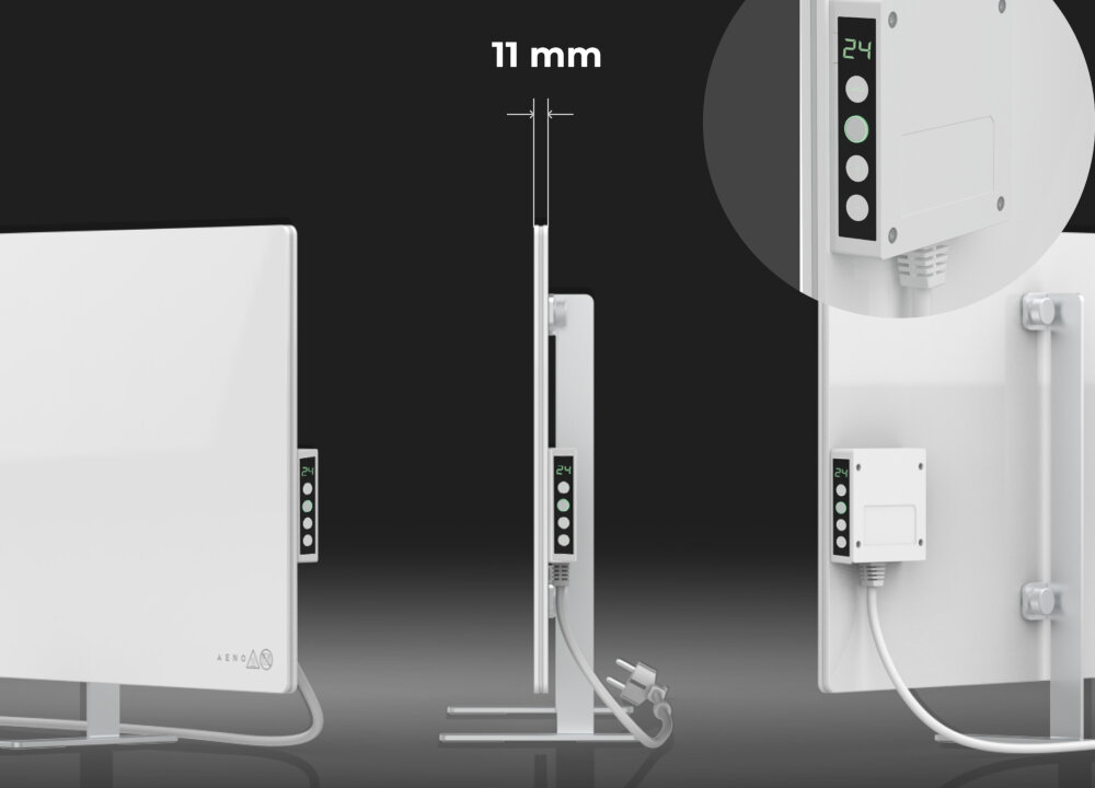 Grzejnik elektryczny AENO Premium Eko Smart Plus ultra cienki 11 mm
