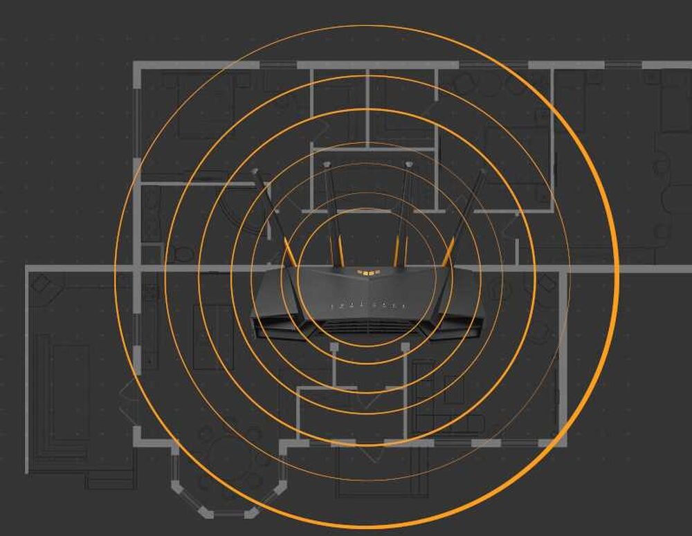 Router ASUS TUF AX4200  - Większy zasięg  