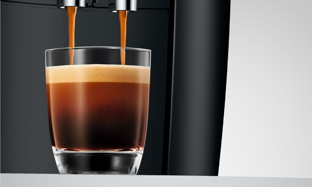 Ekspres JURA S8 Piano Czarny (EB) Funkcja One-Touch Lungo woda kawa mieszanie specjały