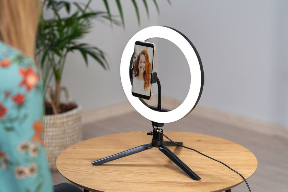 Lampa pierścieniowa XLINE SF401 średnica 26 cm równomierne światło do precyzyjnych zadań