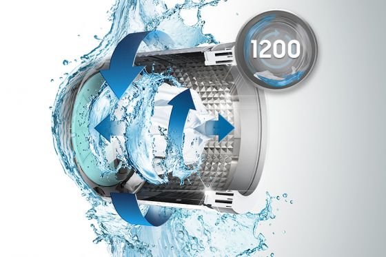 Samsung Maksymalna prędkość wirowania 1200 (obr/min)