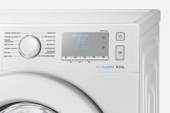 Samsung 14 programów prania. Intuicyjne sterowanie dla Twojej wygody