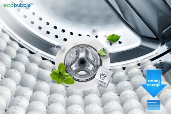 Samsung Eco Bubble™. Chroń tkaniny, oszczędzaj energię