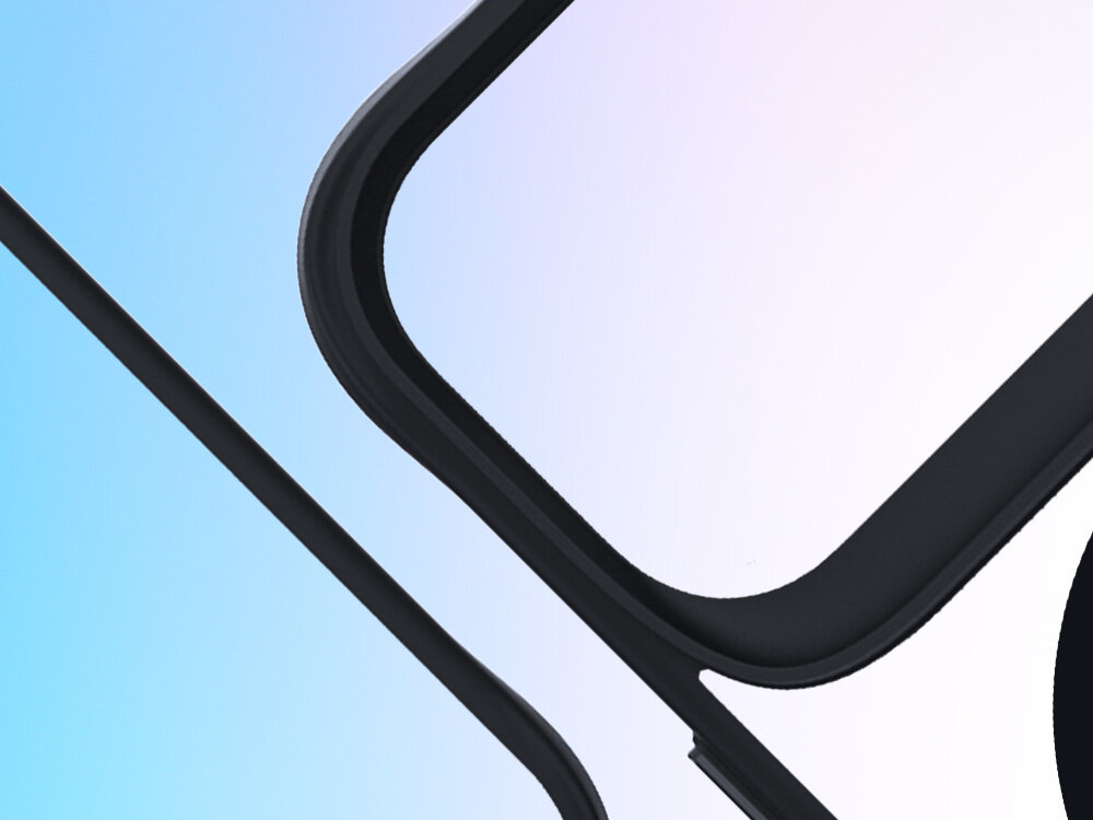 Etui XLINE MagSystem Satin Guardx do Apple iPhone 17 Pro Przezroczysto-czarny wygląd design prezentacja wizualizacja Zaprojektowany do wyzwań