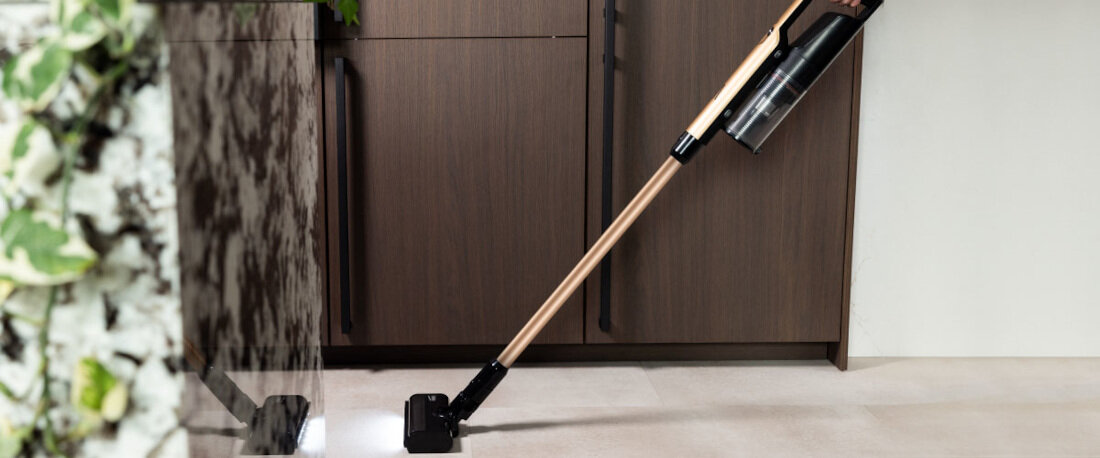 Odkurzacz BEKO Slimclean VRT66421VC wygląd design tło prezentacja wizualizacja Sprzątanie wygodne i skuteczne