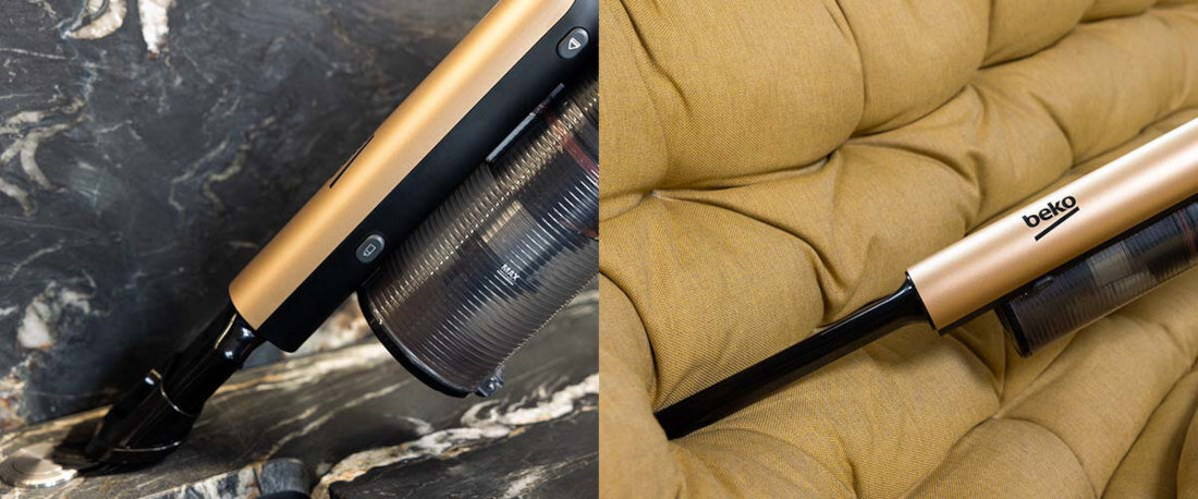 Odkurzacz BEKO Slimclean VRT66421VC Praktyczne akcesoria ssawka szczelinowa miękka szczotka sprzątanie miejsca powirzchnia wszechstronne rozwiązanie