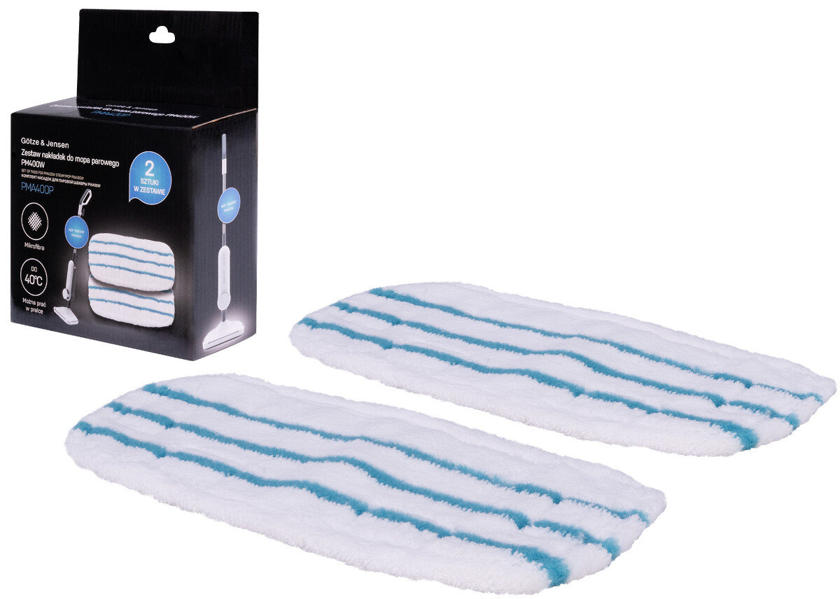 Nakladka do mopa GOTZE JENSEN PM400W (2 sztuki) zawartosc opakowania