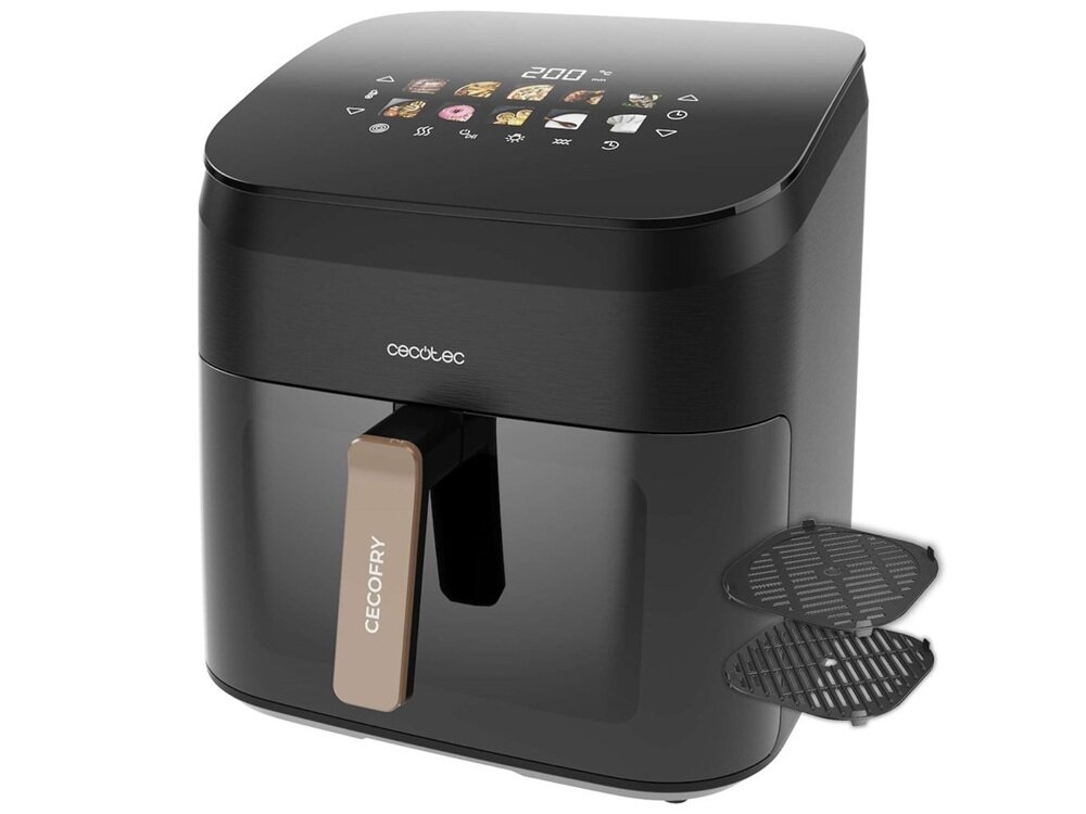 Air Fryer Frytkownica beztłuszczowa CECOTEC Cecofry&Grill Smokin 8500 ulubione potrawy z mniejszą ilością tłuszczu, technologia Hot Air, ograniczenie kalorii