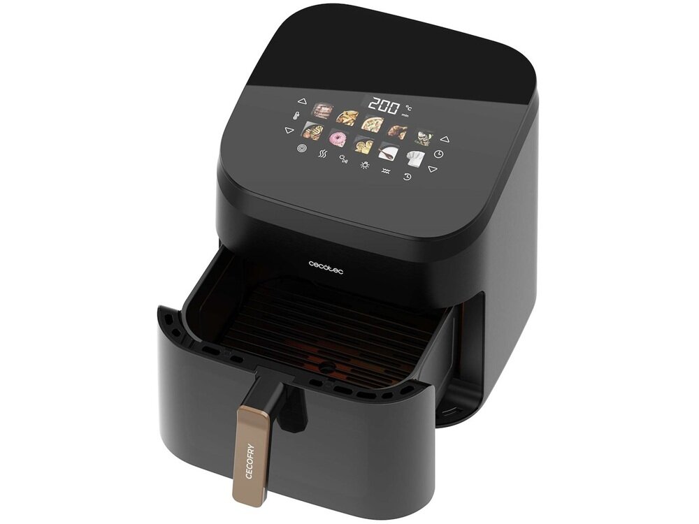 Air Fryer Frytkownica beztłuszczowa CECOTEC Cecofry&Grill Smokin 8500 można myć w zmywarce, łatwiejsze utrzymanie czystości, nieprzywierająca powłoka