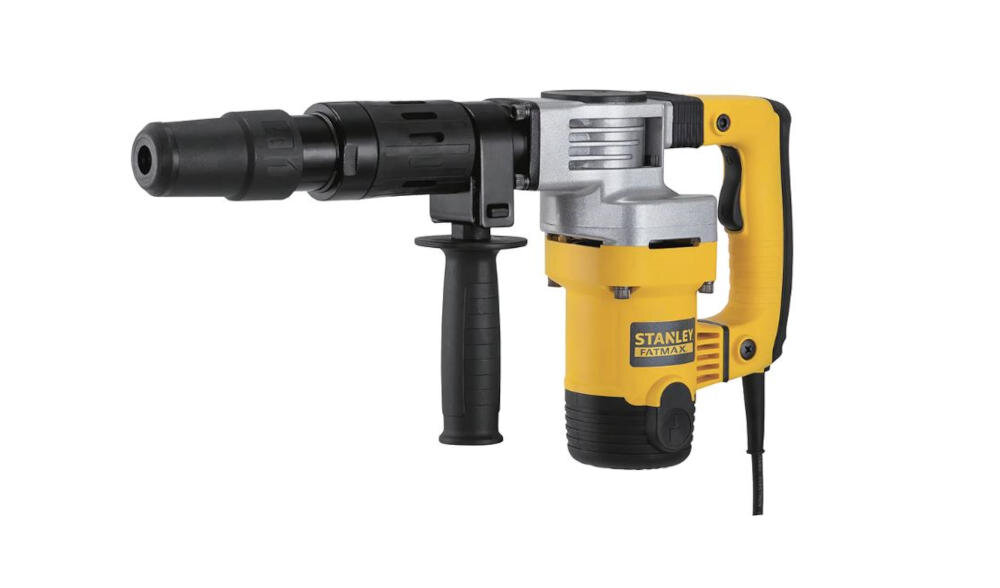 STANLEY-SFMEH220K młot kujący prace budowlane remont niska waga wysokie parametry wysokość poziom drgań idealne wyważenie silnik udar kucie dłutowanie solidna konstrukcja łatwa obsługa beton zasilanie sieciowe