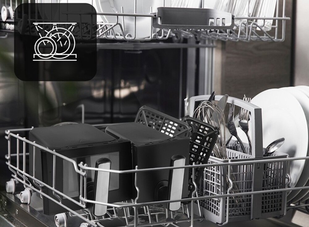 Air Fryer Frytkownica beztłuszczowa MOZANO Duofry Unlimited 9l WI-FI 8 Programów możliwość mycia w zmywarce, powłoka teflonowa, łatwe czyszczenie wszystkich elementów