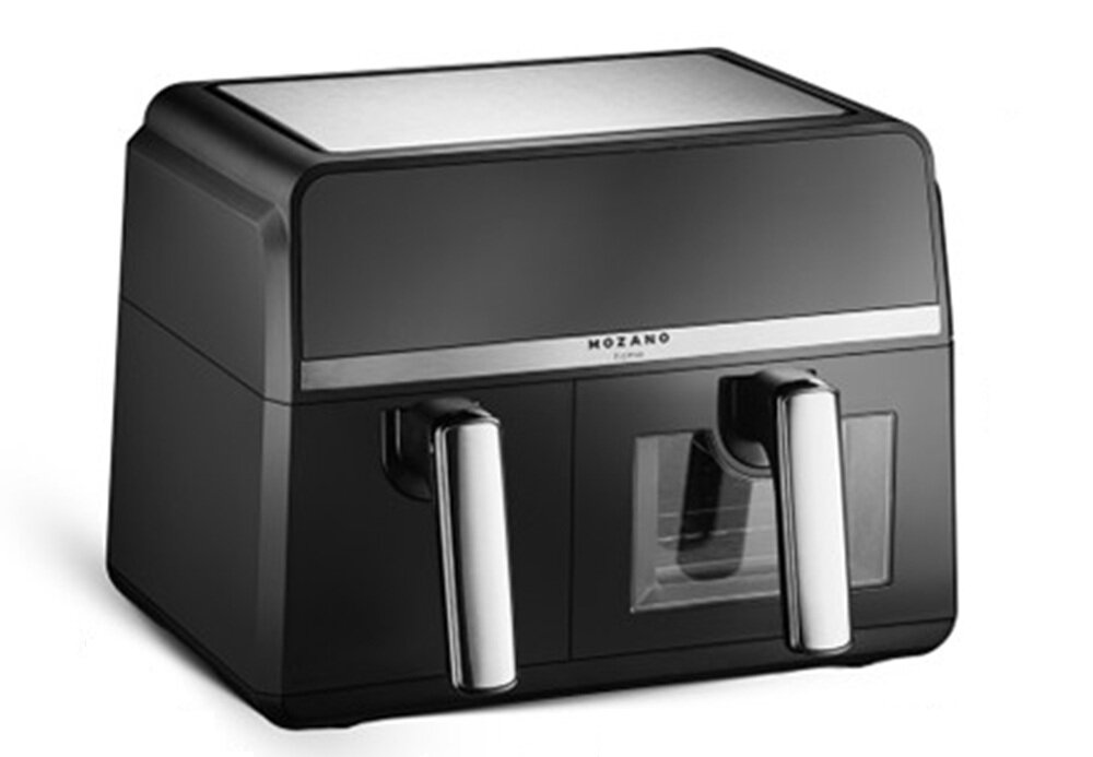 Air Fryer Frytkownica beztłuszczowa MOZANO Duofry Unlimited 9l WI-FI 8 Programów dwa niezależne kosze, rózne potrawy jednocześnie, technologia cyrkulacji powietrza, szybka praca, wszechstronne zastosowanie, bezpieczne rozmrażanie