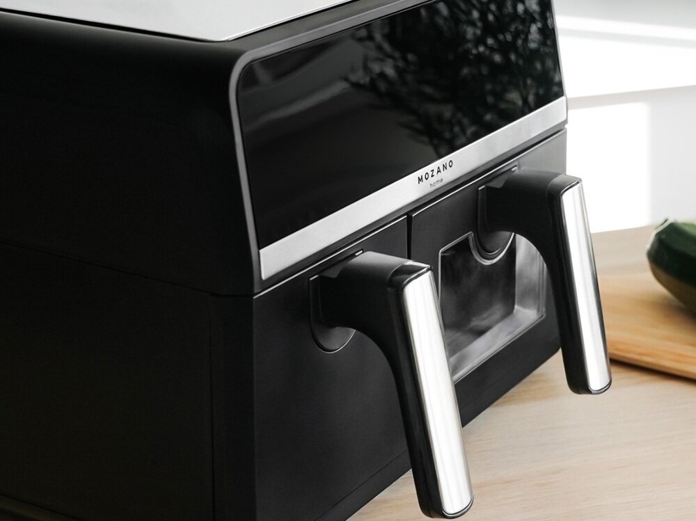 Air Fryer Frytkownica beztłuszczowa MOZANO Duofry Unlimited 9l WI-FI 8 Programów bezpieczeństwo użytkowania, nienagrzewające się uchwyty, antypoślizgowe nóżki, elementy z tworzywa sztucznego, zabezpieczenie przed przegrzaniem