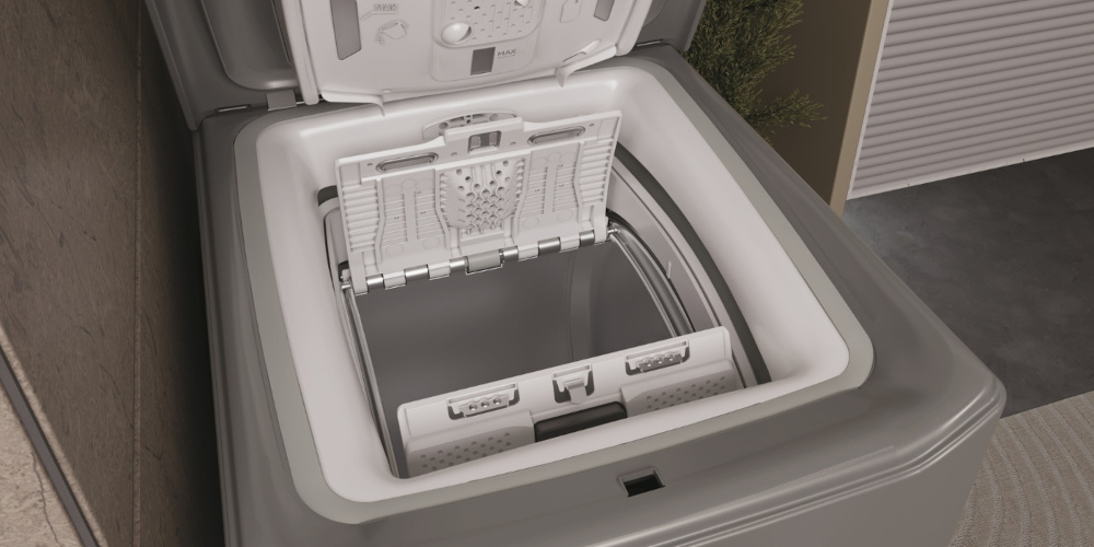 Pralka HAIER THASN276TMR5-S dostosuje zużycie wody załadunek AI KF ilość wody ruchy bębna czas trwania cyklu precyzyjne pomiary