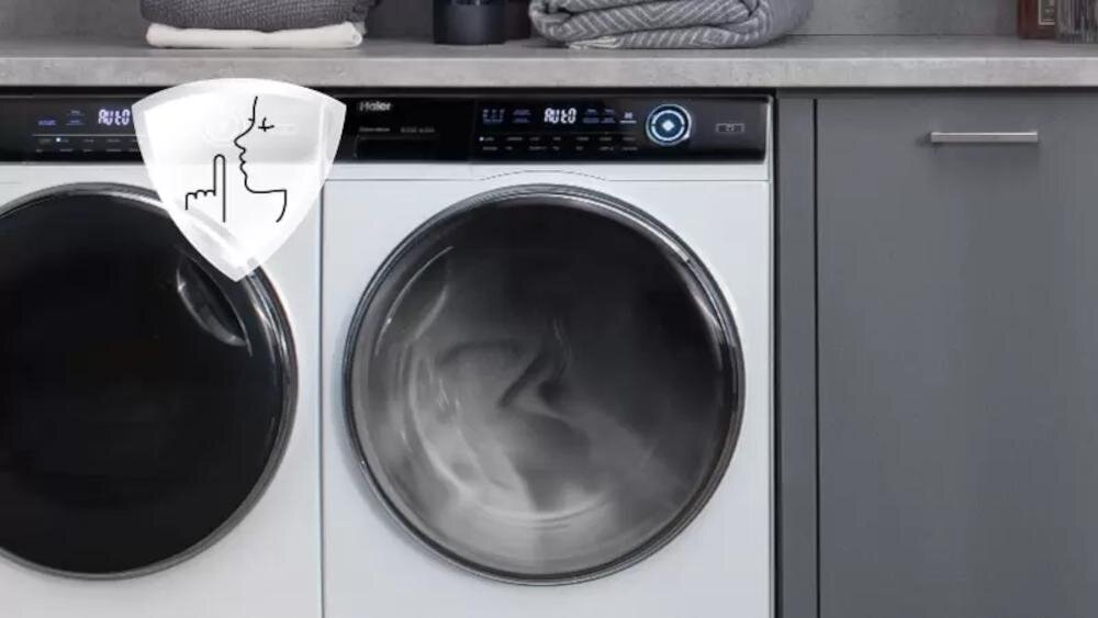 HAIER HWDQ90B416FWB-S cicha praca pralka suszarka pranie suszenie