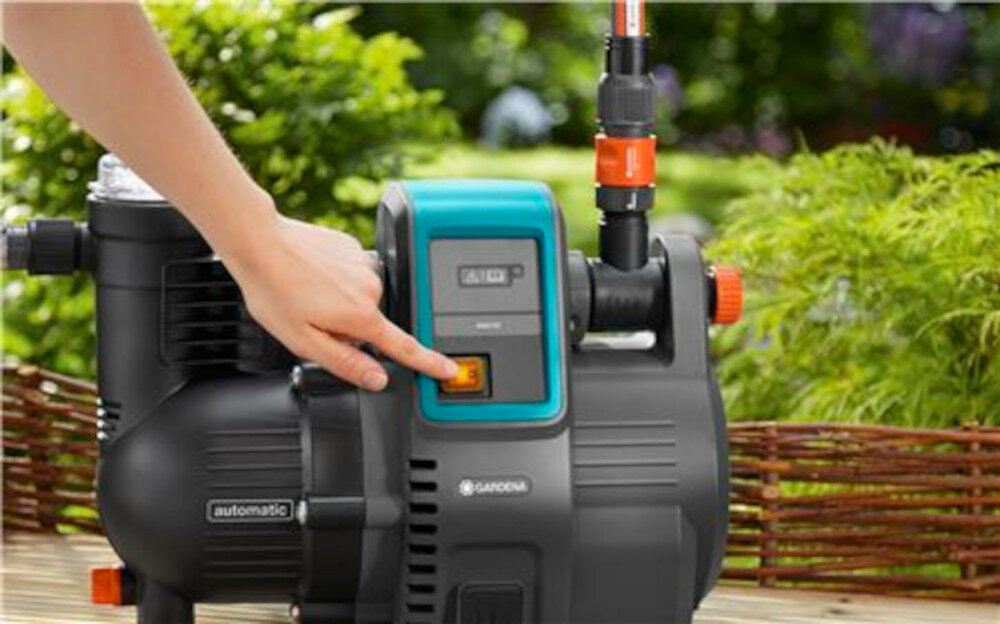 Hydrofor elektroniczny GARDENA Comfort 4000/5 E silnik elektroniczny i sterownik programowanie automatycznie się wyłącz