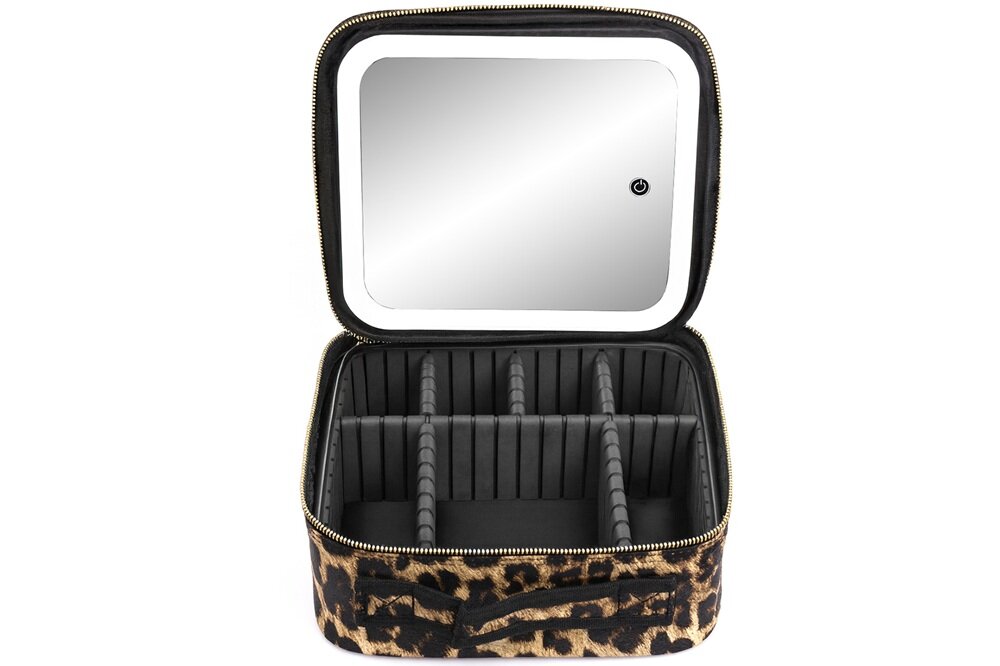 Kosmetyczka CLAVIER GLOW-01 lusterko LED, łatwiejsze wykonanie makijażu, ciepłe i zimne światło, dotykowe sterowanie