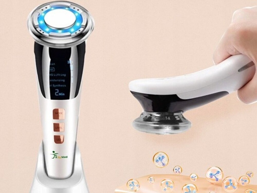 Urządzenie do mezoterapii bezigłowej FITBYMED FBM59106 impulsy ems, poprawa mikrokrążenia, bardziej sprężysta skóra