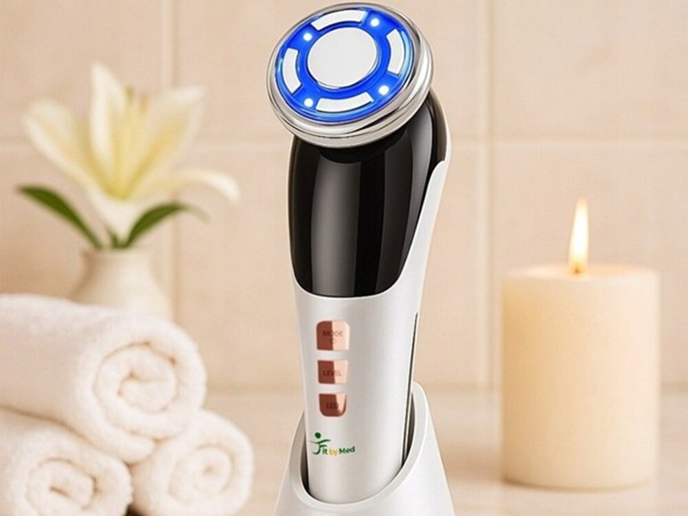 Urządzenie do mezoterapii bezigłowej FITBYMED FBM59106 wspomaga wchłanianie składników aktywnych, intensywniejsze działanie kosmetyków, większa efektywność