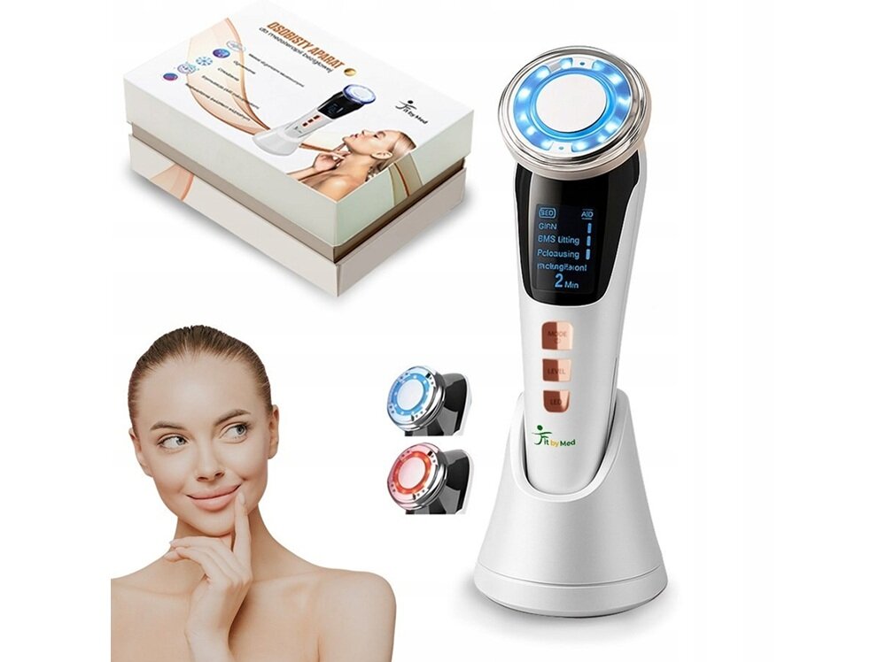 Urządzenie do mezoterapii bezigłowej FITBYMED FBM59106 czerwone światło, wsparcie produkcji kolagenu, światło niebieskie, antybakteryjne działanie