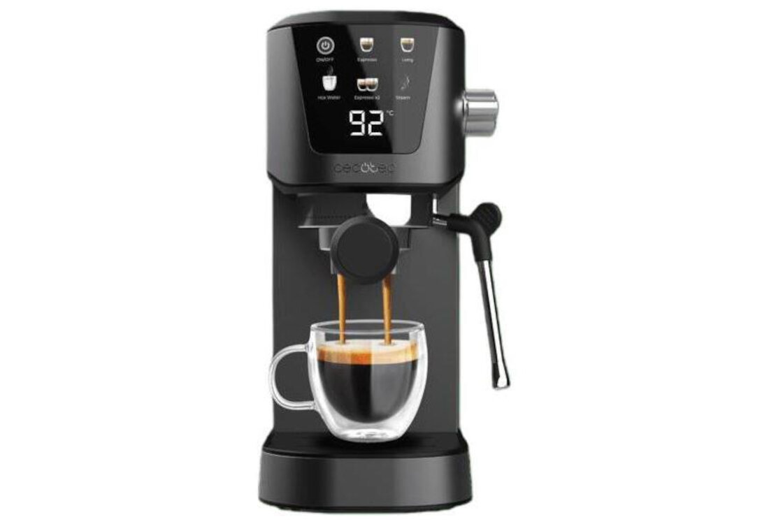 Ekspres CECOTEC Power Espresso 20 Touch Szybkie nagrzewanie Moc 1350 W Krótki czas nagrzewania System Thermoblock równomierne podgrzewanie wody Stabilna temperatura