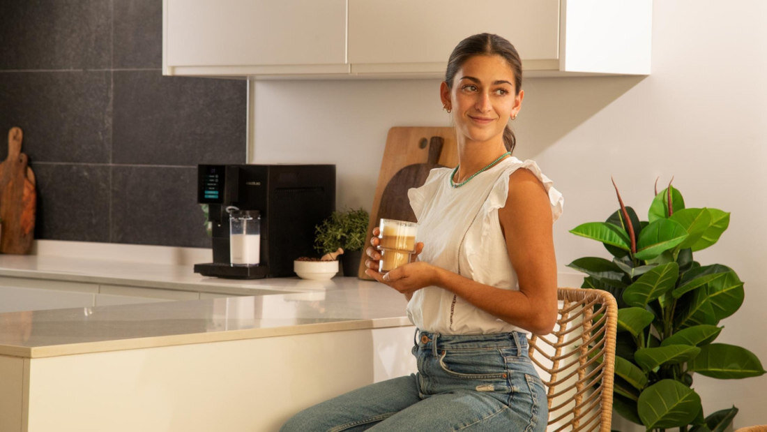 Ekspres CECOTEC Cremmaet Compactccino Connected Black Silver Szybkie nagrzewanie System Thermoblock w krótkim czasie