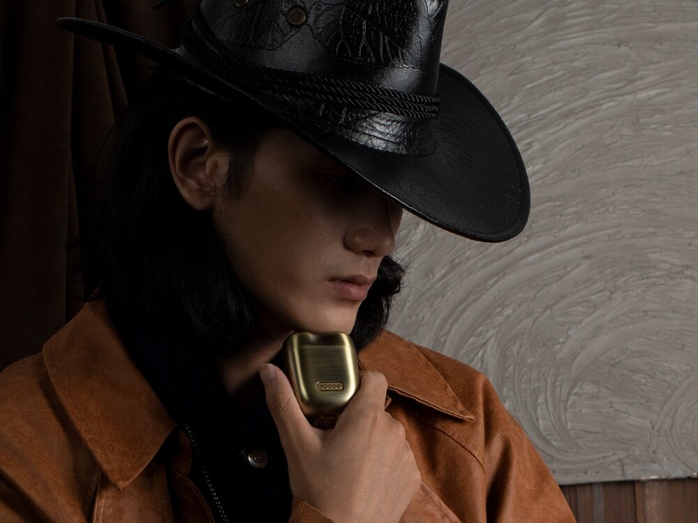 Golarka YOOSE Mini S Bounty Hunter ostrza stalowe, podwójne głowice łukowe, zakrzywiona siateczka