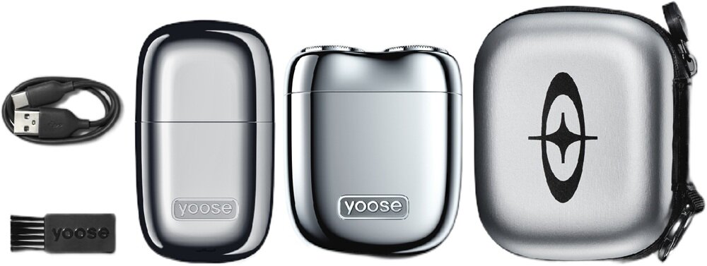 Golarka YOOSE Mini 2 Srebrny + Trymer do nosa Na mokro i sucho kv początek opisu