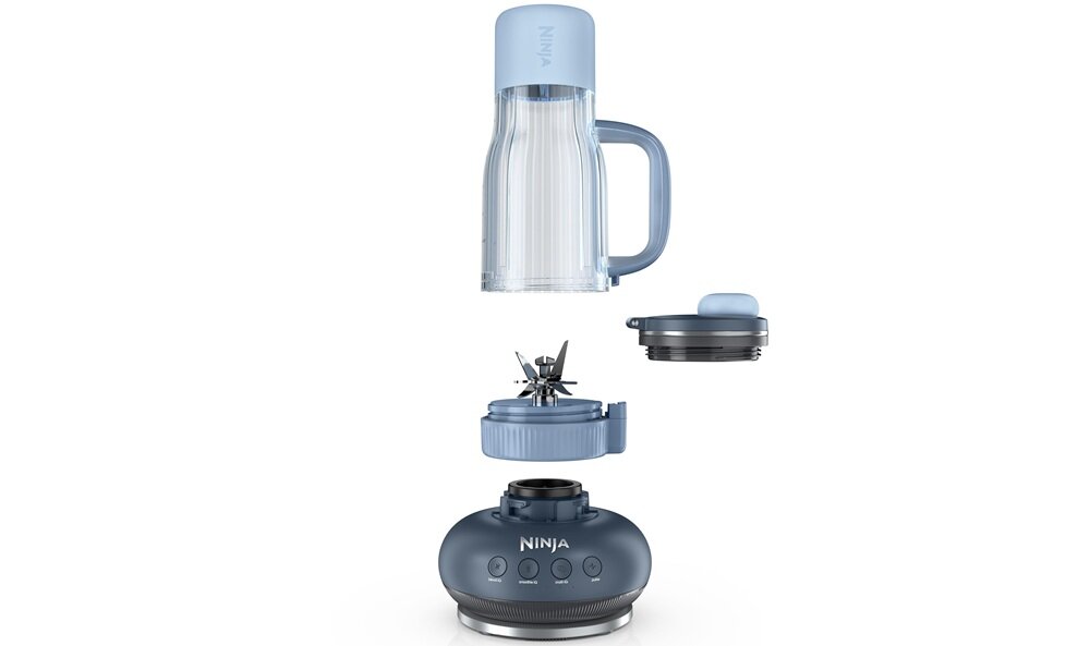Blender personalny NINJA BlendBoss BD351EUCY kompaktowe wymiary, zajmuje mało miejsca, można myć w zmywarce, bez utraty czasu