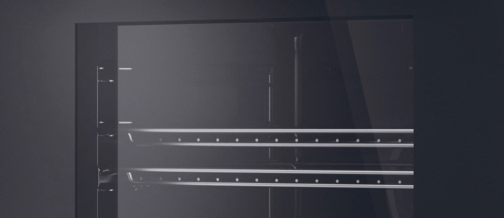 PIEKARNIK HAIER H6 ID25G3YTB SERIA 4 Cztery szyby w drzwiach chłodny front izolacja bezpieczeństwo ochrona przed oparzeniem czyszczenie pyrolityczne