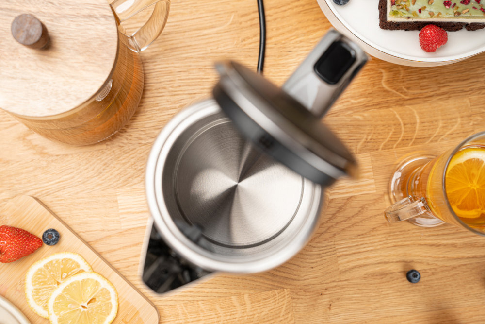 Czajnik ZELMER ZCK7956 Elegant Line Obrotowa podstawa 360° komfort użytkowania Kontroler Otter automatycznie wyłącza