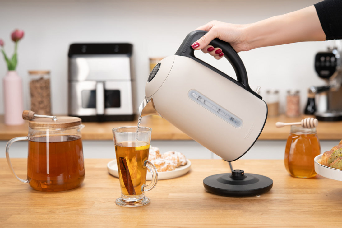 Czajnik ZELMER ZCK7956E Elegant Line Do Twojej kuchni design tło wizualizacja