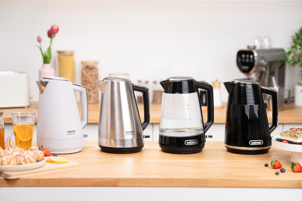 Czajnik ZELMER ZCK7956E Elegant Line Stylowa harmonia Seria Elegant Line Ozdobne linie na obudowie spójna estetyka