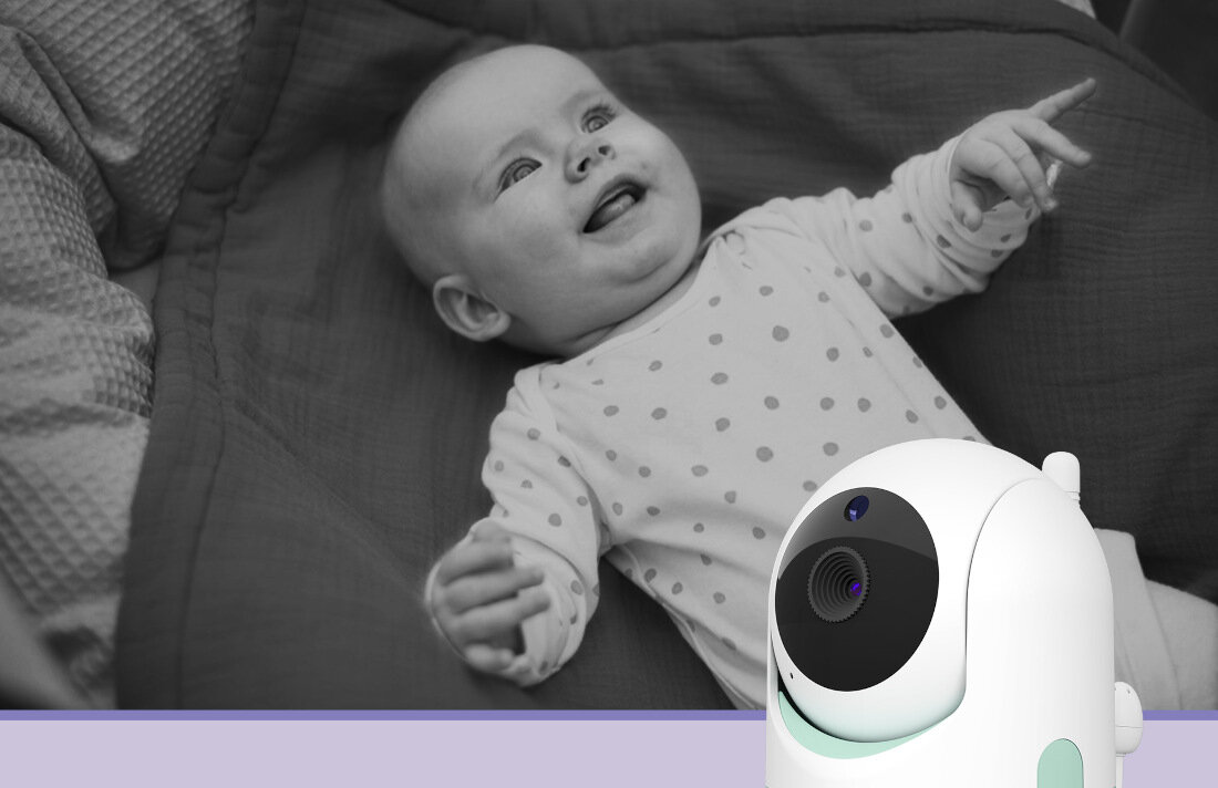 Niania elektroniczna TRUELIFE NannyCam R4i Widzenie w dzień i w nocy Automatyczne widzenie nocne do 5 metrów diody podczerwieni  Pięć wbudowanych kołysanek Dwukierunkowa komunikacja 