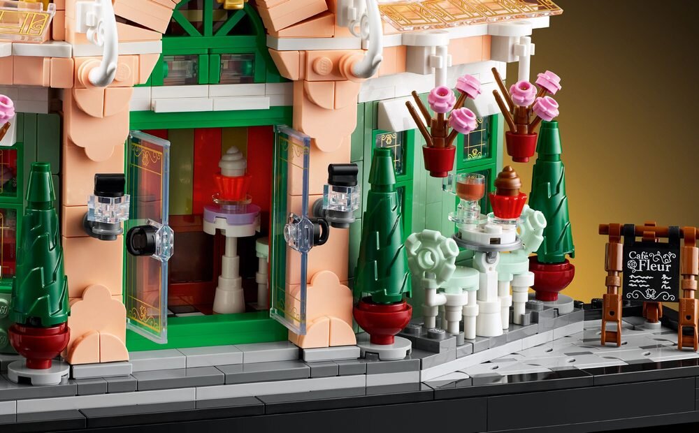 LEGO 10362 ICONS Francuska kawiarenka detale   