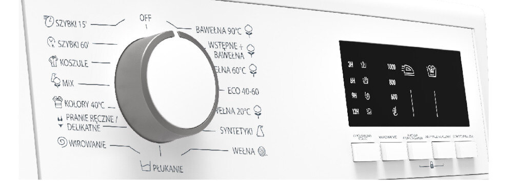 Pralka SHARP ES-HFM6102WD-PL szybkie odświeżanie program Szybki