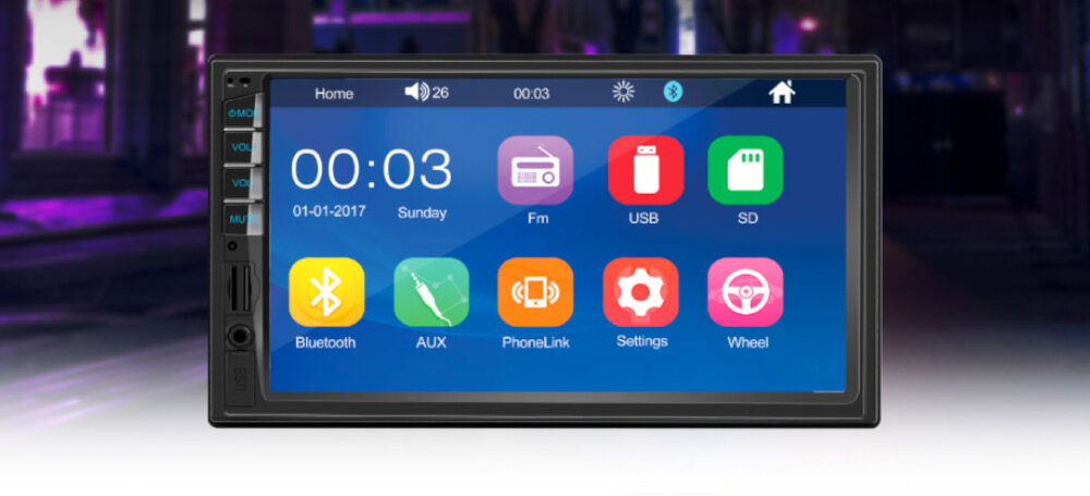 Radio samochodowe VORDON HT-800 Jersey - dźwięk