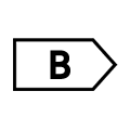Symbol klasy energooszczędności B