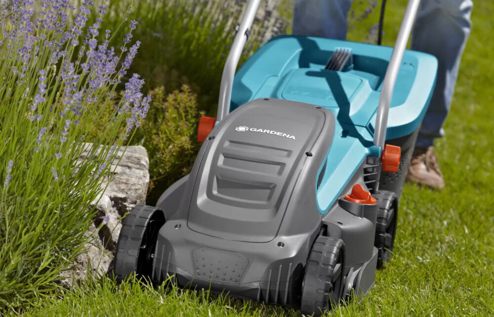 Kosiarka elektryczna GARDENA PowerMax 1400-34 1400W w zestawie instrukcja obsługi w języku polskim karta gwarancyjna