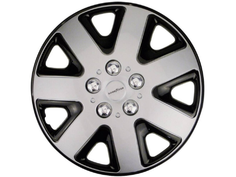 Kołpaki GOODYEAR Flexo tworzywo sztuczne mocne UV ochrona deszcz front