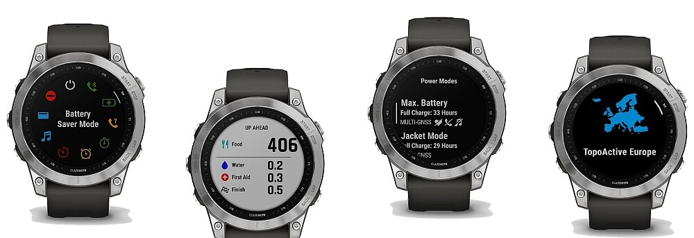 Smartwatch GARMIN seria Fenix 7 ekran bateria pamięć muzyka sterowanie pojemność rozdzielczość pasek sport zdrowie czujniki serce puls tętno