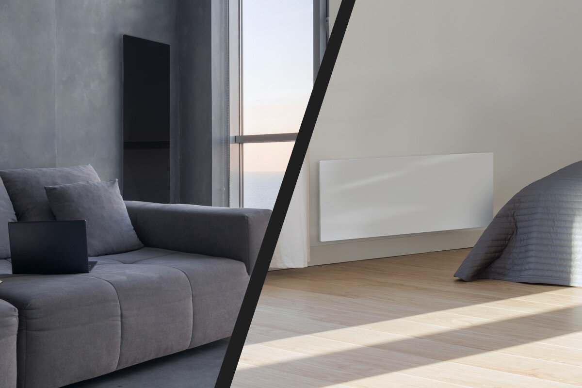 Panel grzewczy AENO AGH0002S Smart Eko Premium Czarny hartowane szklo oszczednosc