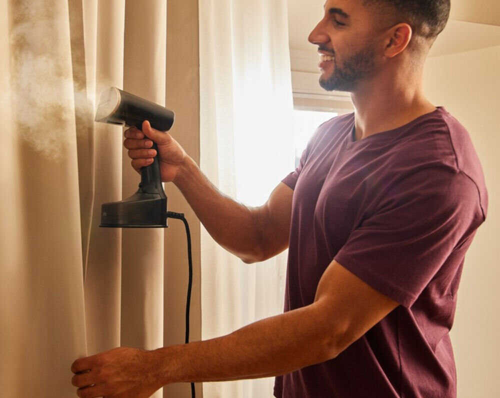 Parownica do ubrań (Steamer) BRAUN GS7077BK prasowanie w pionie i poziomie możliwości 