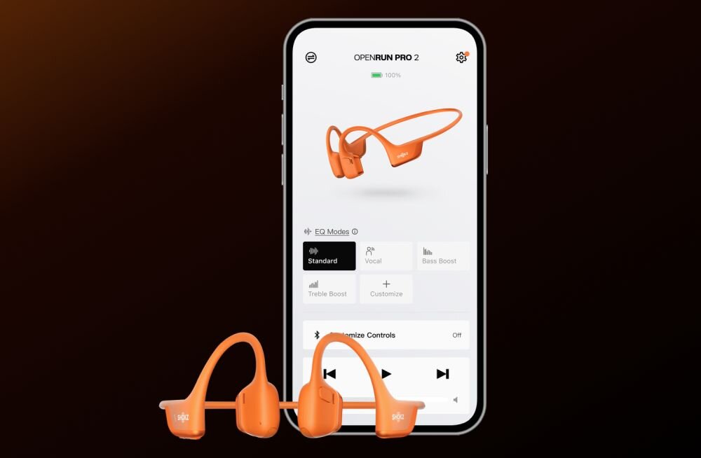 Słuchawki OpenRun Pro 2 aplikacja parowanie wielopunktowe korektory dzwiek urzadzenia