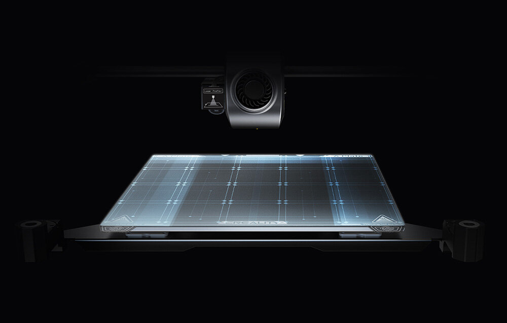 CREALITY K1 Max lekkiej głowicy drukującej 190 g szybkie i precyzyjne eliminując wibracje ulepszona oś Z zmniejsza efekt Z-banding