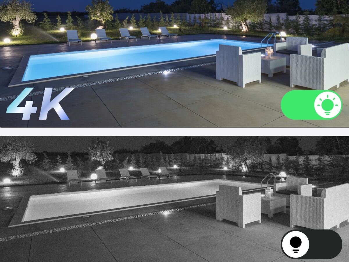 Kamera REOLINK Argus Series B730 - Kolorowy obraz w nocy, obraz tarasu w 4k kolorowy i tryb nocny czarnobiały